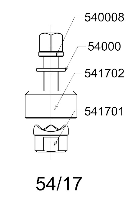 PERFORADOR REDONDO PARA CHAPA  FORZA  SERIE 54